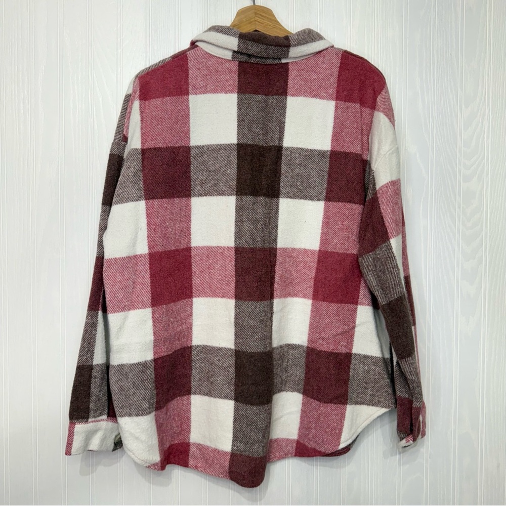 Lemon Love Boutique Pink Plaid Shacket size XL - Picture 7 of 10